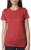 Next Level Ladies Triblend Crew VINTAGE RED Primary