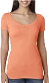 Next Level Ladies Triblend Scoop VINTAGE LIGHT ORANGE Primary
