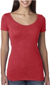 Next Level Ladies Triblend Scoop VINTAGE RED Primary