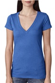 Next Level Ladies Triblend Deep V-Neck VINTAGE ROYAL Primary