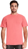 Next Level Mens Inspired Dye Crew with Pocket GUAVA Primary