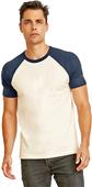 Next Level Unisex Raglan Short-Sleeve T-Shirt MIDNIGHT NAVY/NATURAL Primary