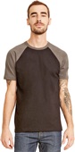 Next Level Unisex Raglan Short-Sleeve T-Shirt WARM GRAY/BLACK Primary