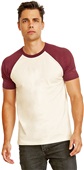 Next Level Unisex Raglan Short-Sleeve T-Shirt MAROON/NATURAL Primary