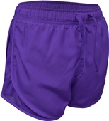 Baw Ladies Girls Solid Running 3 1/2" Inseam Shorts