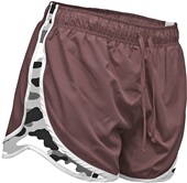 Baw Ladies Girls 3.5" Inseam Camo Running Shorts No Pockets