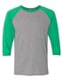 Russell (AS & AM) Adult 3/4 sleeveTRI-BLEND Baseball Raglan Tee Shirt