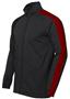 BLACK/SCARLET TONAL HEATHER