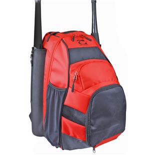 red baseball bag