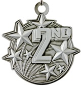 Epic 2 1/4" Shooting Star Place Award Medals