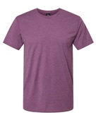 Hanes Unisex/Youth Ringspun Cotton Nano-T T-Shirt PURPLE RAIN HTHR Primary