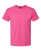 Hanes Unisex/Youth Ringspun Cotton Nano-T T-Shirt WOW PINK HEATHER Primary