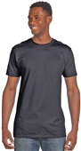 Hanes Unisex/Youth Ringspun Cotton Nano-T T-Shirt BLACK Primary