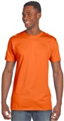 Hanes Unisex/Youth Ringspun Cotton Nano-T T-Shirt ORANGE Primary