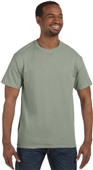 Hanes Mens Rib Crewneck Authentic-T T-Shirt 5250T STONEWASH GREEN Primary