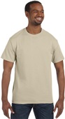 Hanes Mens Rib Crewneck Authentic-T T-Shirt 5250T SAND Primary
