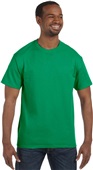 Hanes Mens Rib Crewneck Authentic-T T-Shirt 5250T KELLY GREEN Primary