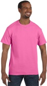 Hanes Mens Rib Crewneck Authentic-T T-Shirt 5250T PINK Primary