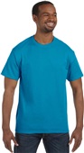Hanes Mens Rib Crewneck Authentic-T T-Shirt 5250T TEAL Primary