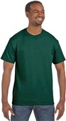 Hanes Mens Rib Crewneck Authentic-T T-Shirt 5250T DEEP FOREST Primary