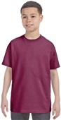Hanes Youth 6.1 oz. Tagless T-Shirt MAROON Primary