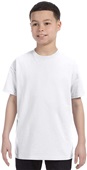 Hanes Youth 6.1 oz. Tagless T-Shirt WHITE Primary
