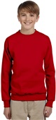 Hanes Youth ComfortBlend EcoSmart Fleece Crew DEEP RED Primary