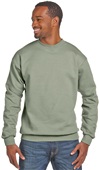 Hanes Unisex Ecosmart 50/50 Crewneck Sweatshirt STONEWASH GREEN Primary