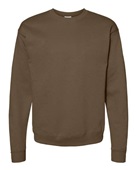 Hanes Unisex Ecosmart 50/50 Crewneck Sweatshirt ARMY BROWN Primary