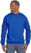 Hanes Unisex Ecosmart 50/50 Crewneck Sweatshirt DEEP ROYAL Primary