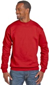 Hanes Unisex Ecosmart 50/50 Crewneck Sweatshirt DEEP RED Primary