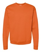 Hanes Unisex Ecosmart 50/50 Crewneck Sweatshirt SAFETY ORANGE Primary