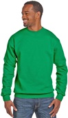 Hanes Unisex Ecosmart 50/50 Crewneck Sweatshirt KELLY GREEN Primary