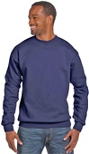 Hanes Unisex Ecosmart 50/50 Crewneck Sweatshirt NAVY Primary