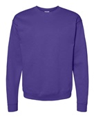 Hanes Unisex Ecosmart 50/50 Crewneck Sweatshirt PURPLE Primary