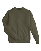 Hanes Unisex Ecosmart 50/50 Crewneck Sweatshirt FATIGUE GREEN Primary