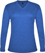 Badger Sport Womens Tri-Blend Long Sleeve Tee ROYAL Primary