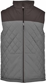 Badger Mens Colorblock Quilted Vest