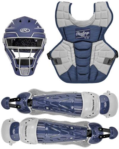 Rawlings Casque de récepteur Velo 2.0 | Baseball | Junior (6 1/2 Pouces - 7 Pouces) | Vert foncé/Blanc