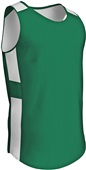 Champro Crossover Reversible Basketball Jersey Outside: FOREST/WHITE, Inside: WHITE/FOREST Primary