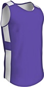 Champro Crossover Reversible Basketball Jersey Outside: PURPLE/WHITE, Inside: WHITE/PURPLE Primary