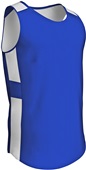 Champro Crossover Reversible Basketball Jersey Outside: ROYAL/WHITE, Inside: WHITE/ROYAL Primary