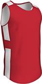 Champro Crossover Reversible Basketball Jersey Outside: SCARLET/WHITE, Inside: WHITE/SCARLET Primary