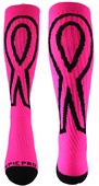 Breast Cancer Huge Ribbon Kneehigh/OTC Socks PAIR