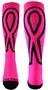 Breast Cancer Huge Ribbon Kneehigh/OTC Socks PAIR