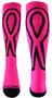 Over-The-Calf Breast Cancer Huge Ribbon Socks PAIR