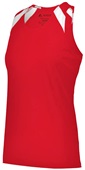 Augusta Ladies Overspeed Track Jersey SCARLET/WHITE Primary