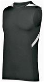 Holloway Adult PR Max Compression Track Jersey BLACK/WHITE Primary