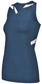 Holloway Ladies PR Max Compression Track Jersey NAVY/WHITE Primary