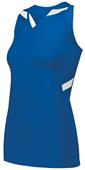 Holloway Ladies PR Max Compression Track Jersey ROYAL/WHITE Primary